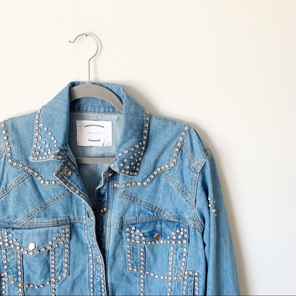Understand Leather Studded Denim Jacket - Picture 2 of 6